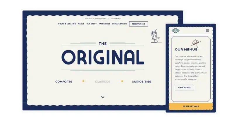 The Original Website Design 