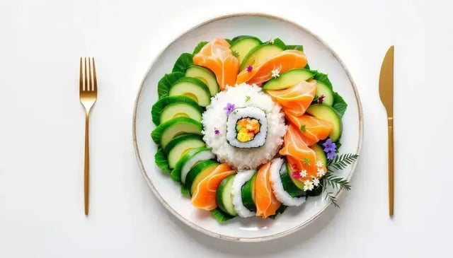 Creative plating ideas for restaurant menus highlight innovative food presentation techniques.899042a6-2009-462f-ace2-7e223366c674 (1)