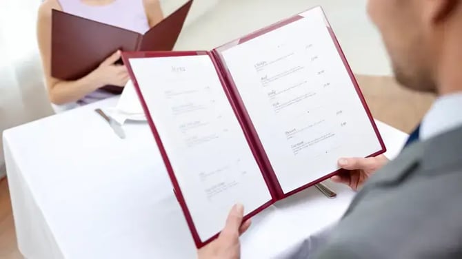 How to market a set menu
