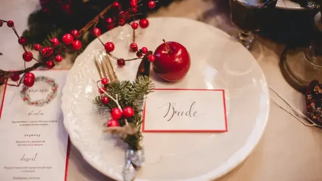 Restaurant festive menus