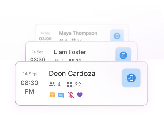 Manage bookings
