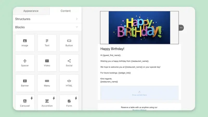 Email template builder 