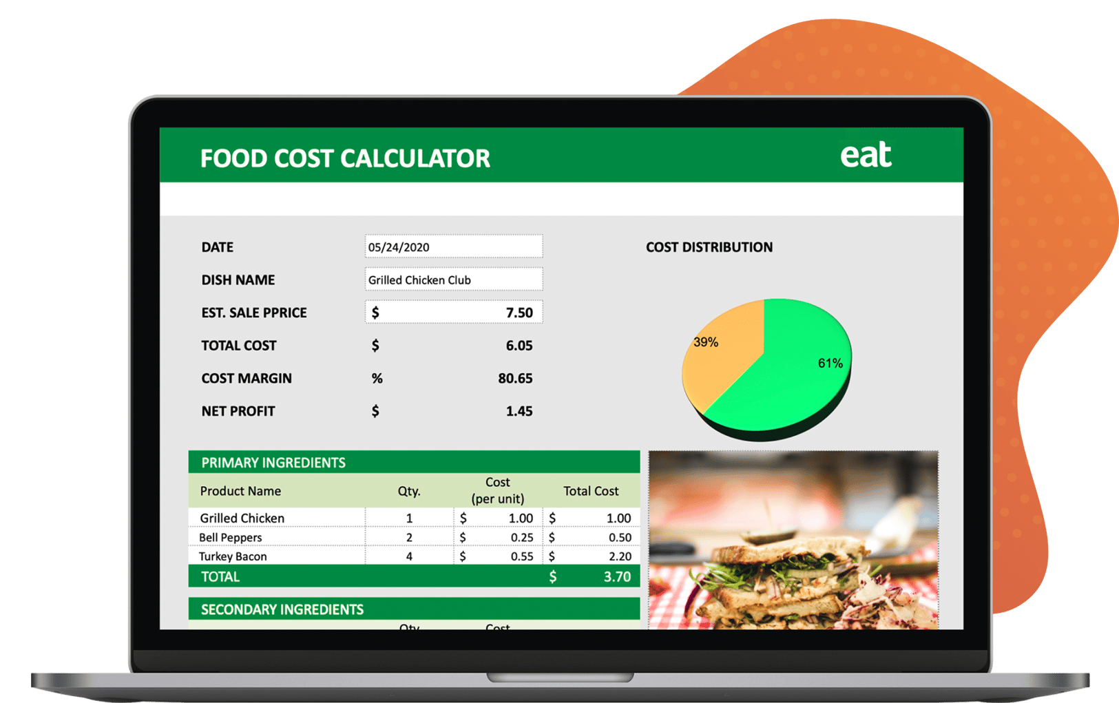 Free Food Cost Calculator for Excel