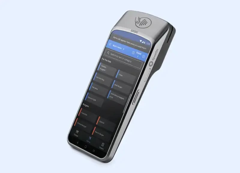 A screenshot of the credit card reader