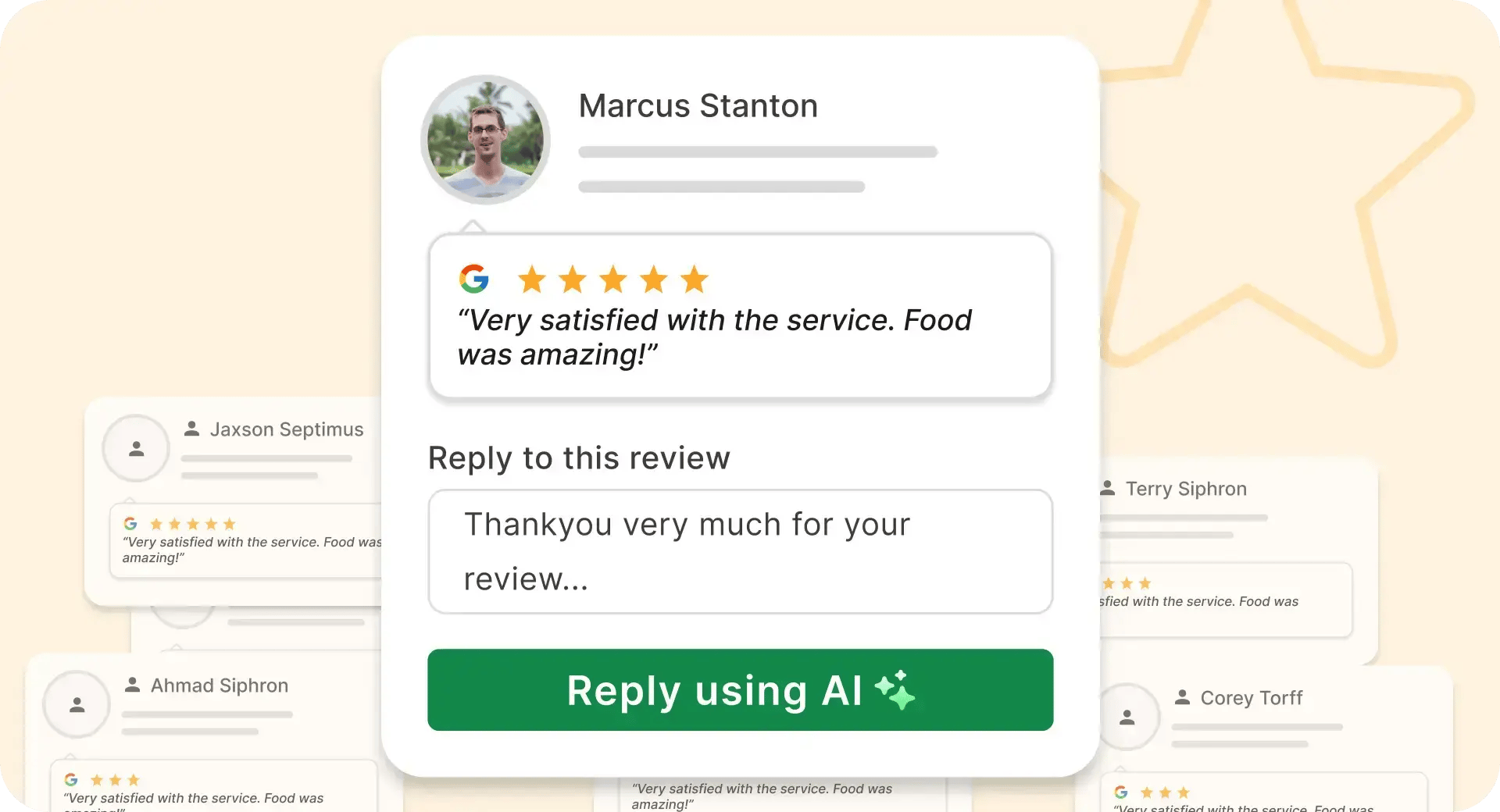 Personalized review responses 