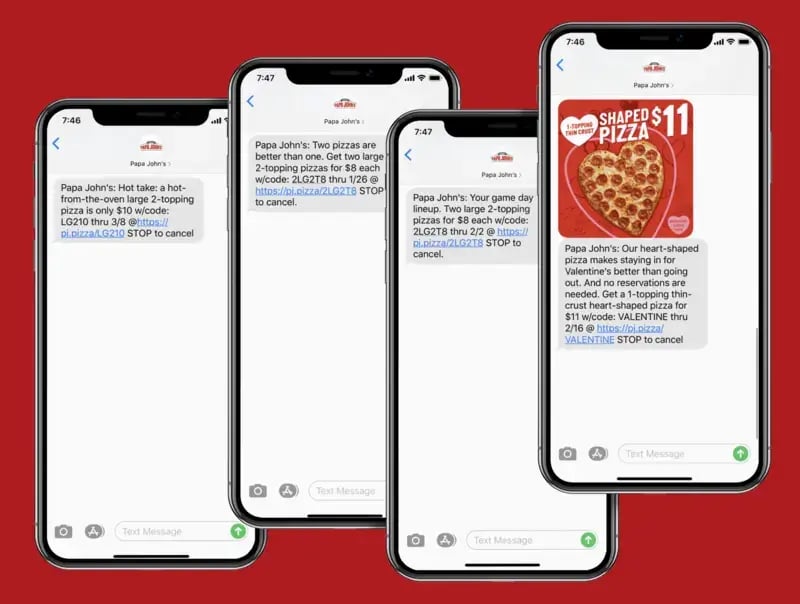 Papa John's SMS marketing