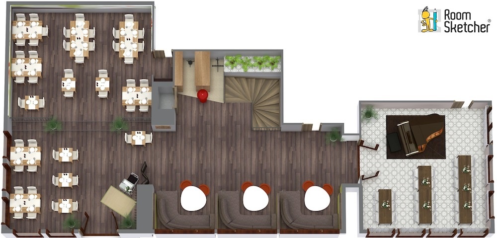 RoomSketcher-Restaurant-3D-Floor-Plan-Software