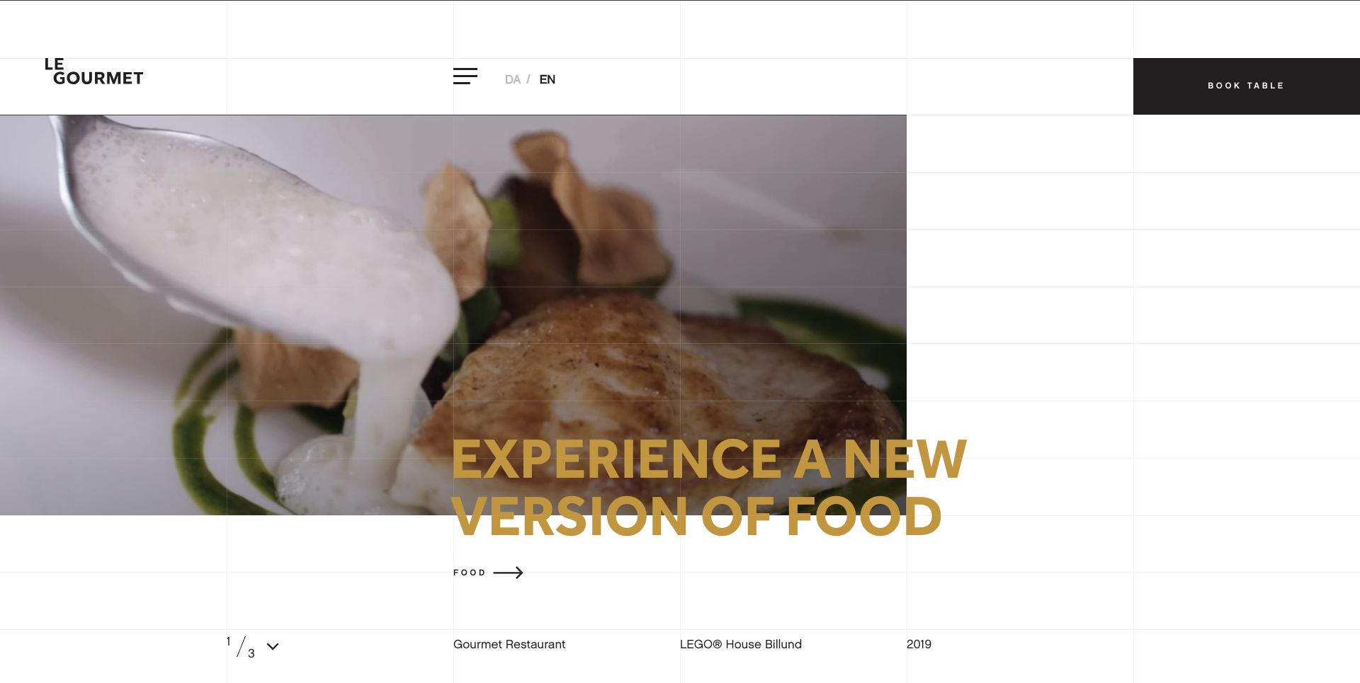 Le Gourmet Restaurant Website Design