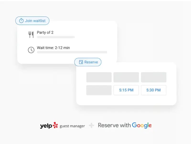 The Yelp Guest Manager integration with Google