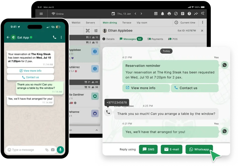 Whatsapp for Restaurants Hero