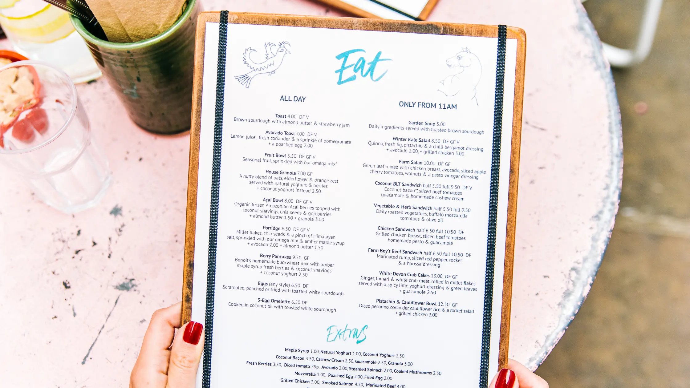 Design tips for your menu