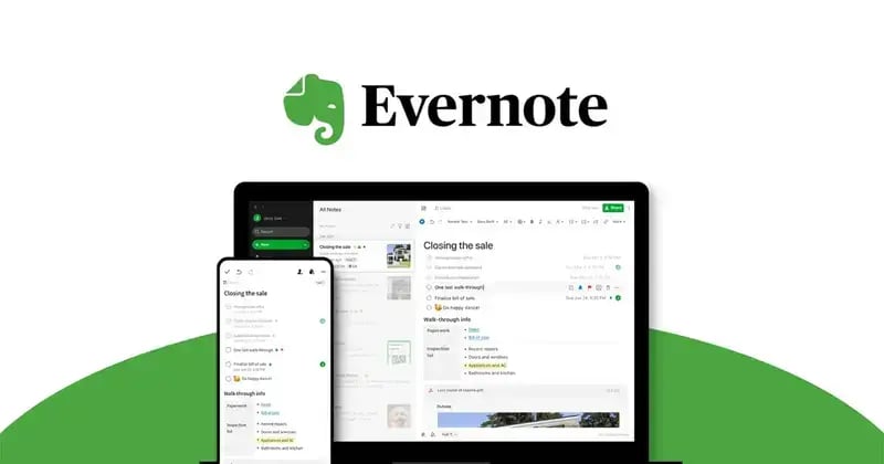 Evernote restaurant app