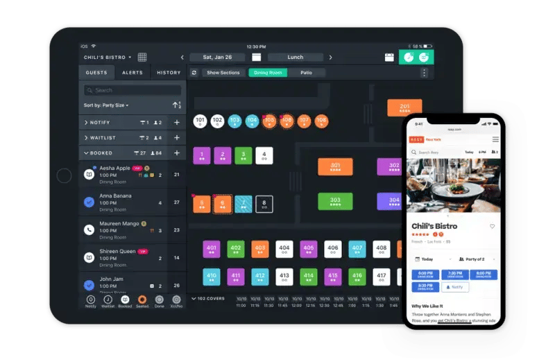 Resy restaurant software