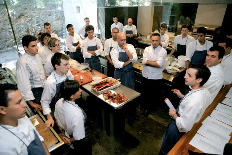 kitchen team meeting