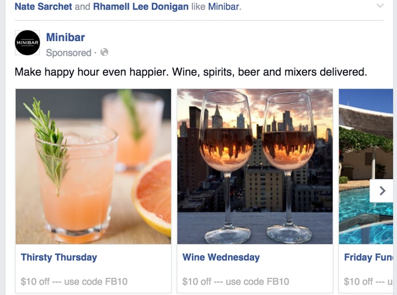 facebook ad example