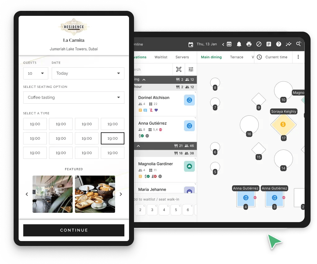 Software for cafes