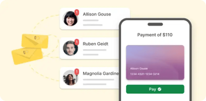 Collect payments and send payment messages