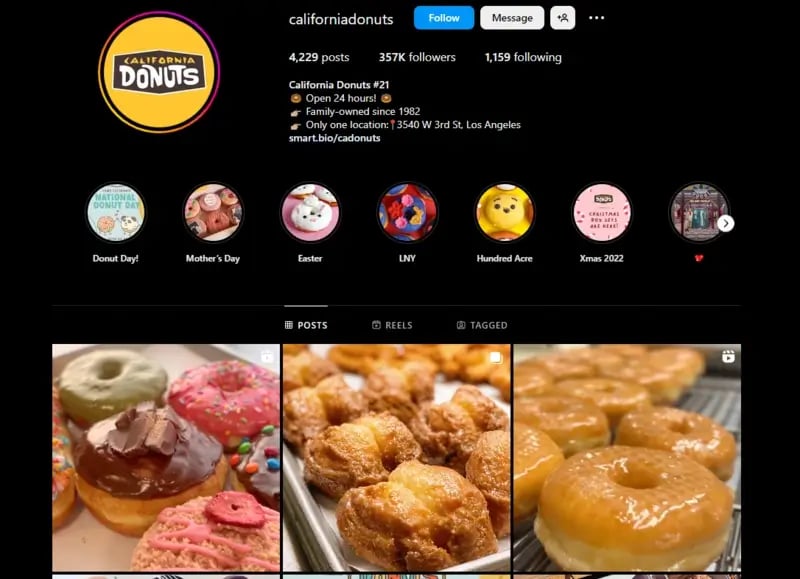 california donuts example for brand identity