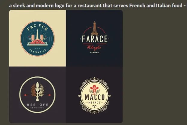 Create a sleek and modern restaurant logo