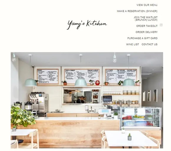 Winning restaurant design — Yang's Kitchen, California, US