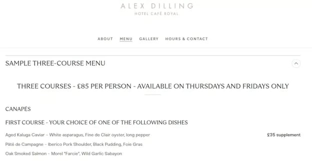 create a sense of exclusivity example - alex dilling