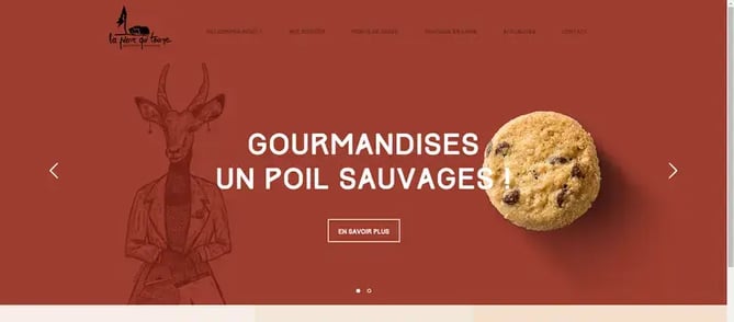Winning restaurant website design — La Pierre Qui Tourne, Coloisy, France
