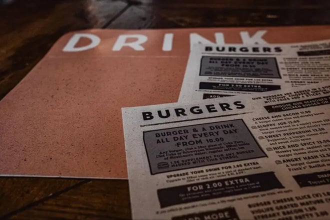 menu changes