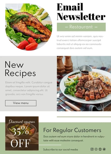 restaurant newsletter 