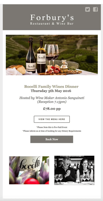 wine email without invitation 