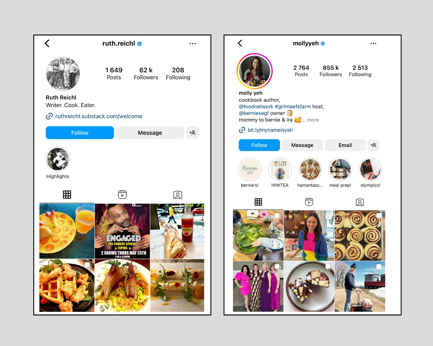 famous restaurant influencers on Instagram