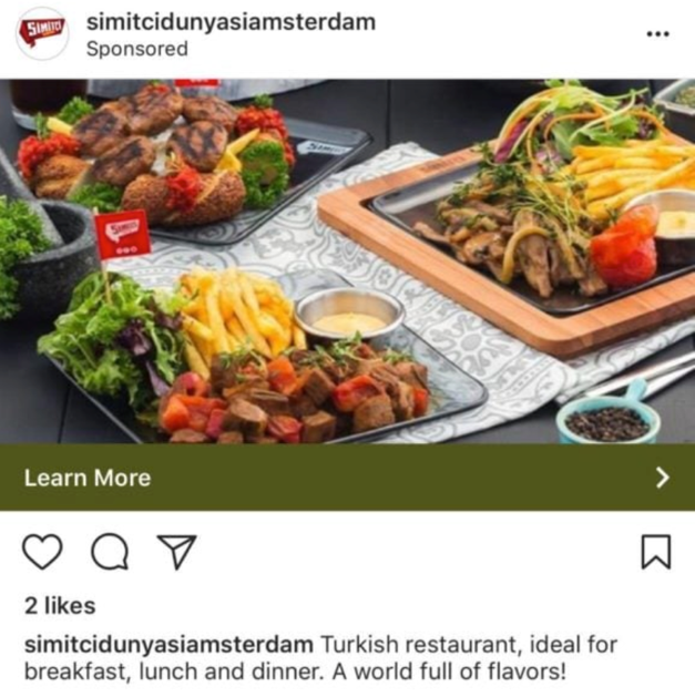 restaurant instagram ads